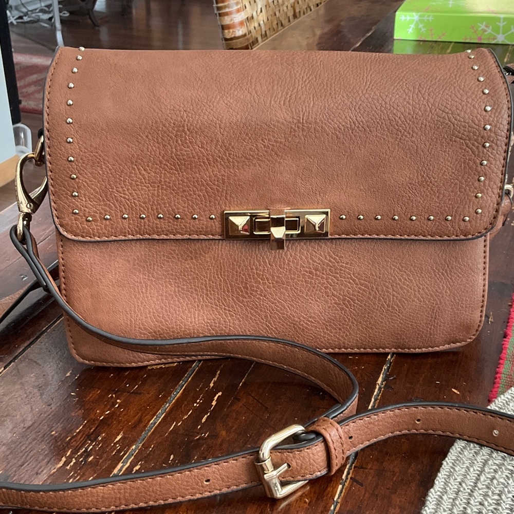 Brown Gussaci Crossbody Bag